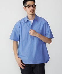 【ZOZO限定】SHIPS.me: シャンブレープルオーバー半袖シャツ