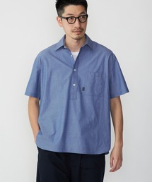 【ZOZO限定】SHIPS.me: シャンブレープルオーバー半袖シャツ