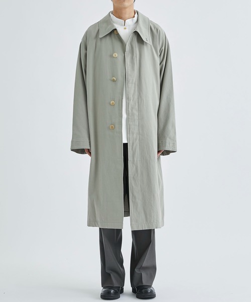 AFTERHOURS(アフターアワーズ)の「【AFTERHOURS / アフターアワーズ】BALMACAAN COAT(ステンカラーコート・メンズ・ブラック/グレイッシュベージュ・3)」の16枚目の写真