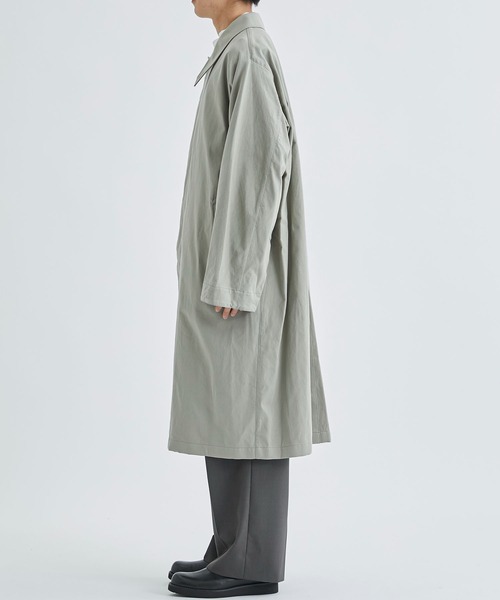 AFTERHOURS(アフターアワーズ)の「【AFTERHOURS / アフターアワーズ】BALMACAAN COAT(ステンカラーコート・メンズ・ブラック/グレイッシュベージュ・3)」の10枚目の写真