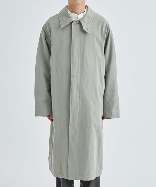 AFTERHOURS(アフターアワーズ)の「【AFTERHOURS / アフターアワーズ】BALMACAAN COAT(ステンカラーコート・メンズ・ブラック/グレイッシュベージュ・3)」の8枚目の写真