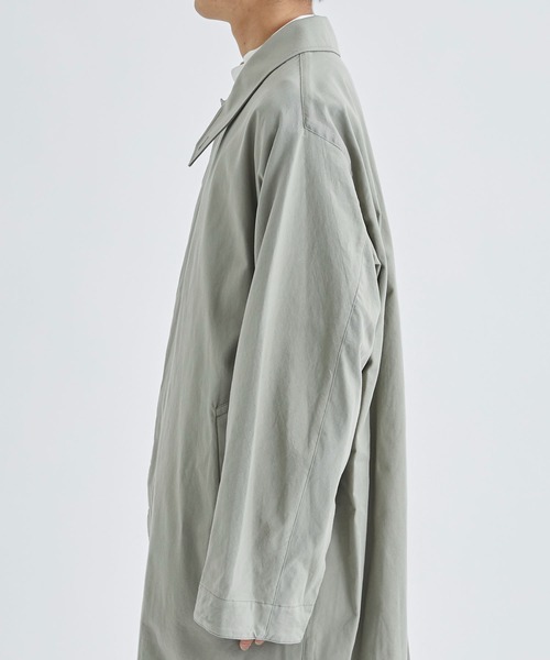 AFTERHOURS(アフターアワーズ)の「【AFTERHOURS / アフターアワーズ】BALMACAAN COAT(ステンカラーコート・メンズ・ブラック/グレイッシュベージュ・3)」の20枚目の写真