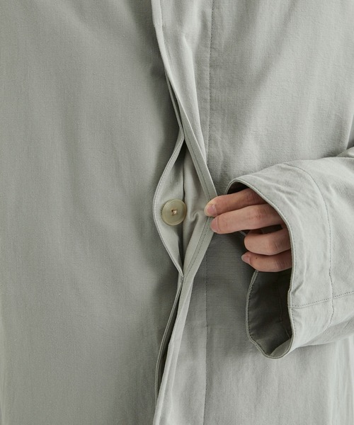 AFTERHOURS(アフターアワーズ)の「【AFTERHOURS / アフターアワーズ】BALMACAAN COAT(ステンカラーコート・メンズ・ブラック/グレイッシュベージュ・3)」の17枚目の写真