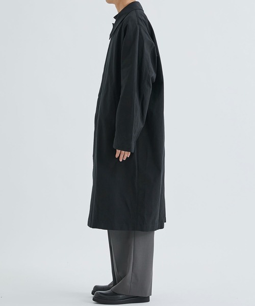 AFTERHOURS(アフターアワーズ)の「【AFTERHOURS / アフターアワーズ】BALMACAAN COAT(ステンカラーコート・メンズ・ブラック/グレイッシュベージュ・3)」の12枚目の写真