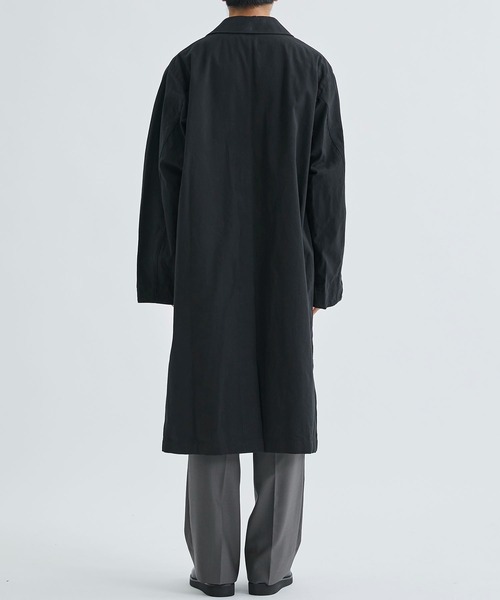 AFTERHOURS(アフターアワーズ)の「【AFTERHOURS / アフターアワーズ】BALMACAAN COAT(ステンカラーコート・メンズ・ブラック/グレイッシュベージュ・3)」の21枚目の写真