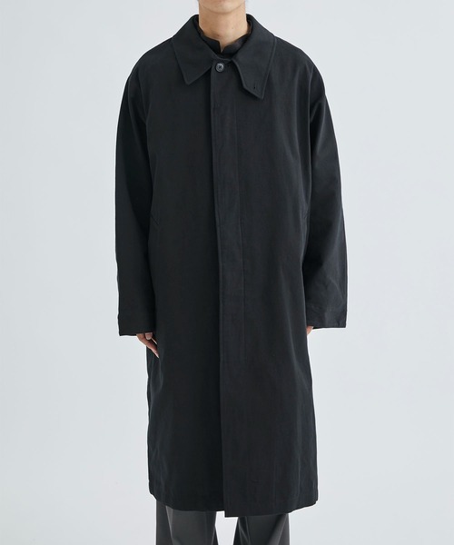 AFTERHOURS(アフターアワーズ)の「【AFTERHOURS / アフターアワーズ】BALMACAAN COAT(ステンカラーコート・メンズ・ブラック/グレイッシュベージュ・3)」の15枚目の写真