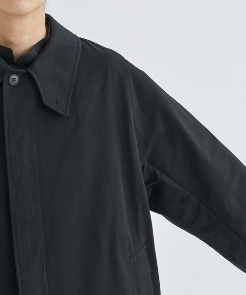 AFTERHOURS(アフターアワーズ)の「【AFTERHOURS / アフターアワーズ】BALMACAAN COAT(ステンカラーコート・メンズ・ブラック/グレイッシュベージュ・3)」の9枚目の写真