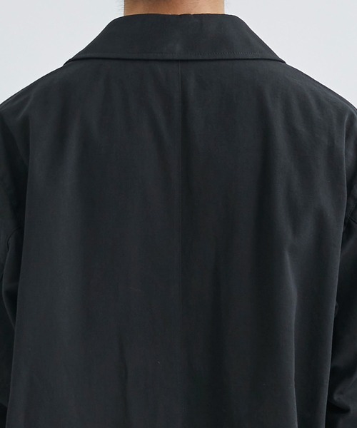 AFTERHOURS(アフターアワーズ)の「【AFTERHOURS / アフターアワーズ】BALMACAAN COAT(ステンカラーコート・メンズ・ブラック/グレイッシュベージュ・3)」の13枚目の写真