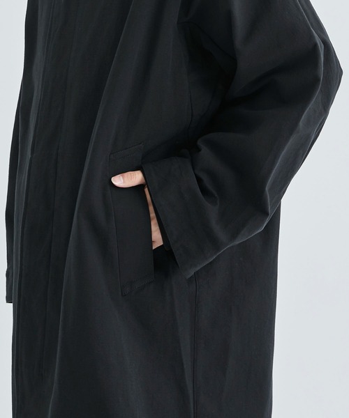 AFTERHOURS(アフターアワーズ)の「【AFTERHOURS / アフターアワーズ】BALMACAAN COAT(ステンカラーコート・メンズ・ブラック/グレイッシュベージュ・3)」の19枚目の写真