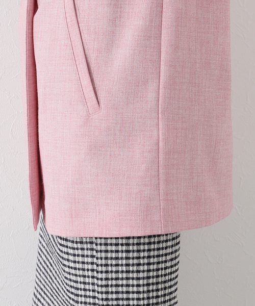 U by SPICK&SPAN（ユーバイスピックアンドスパン）の「リネンライクオーバージャケット（その他アウター・レディース・ピンク/ベージュ・FREE）」の20枚目の写真