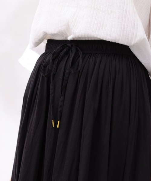 Chez toi(シェトワ)の「INDIA/コットンボイルギャザースカート(スカート・レディース・イエロー/ブラック/オレンジ/パープル・FREE)」の18枚目の写真