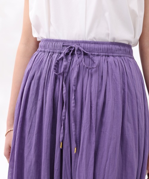 Chez toi(シェトワ)の「INDIA/コットンボイルギャザースカート(スカート・レディース・イエロー/ブラック/オレンジ/パープル・FREE)」の21枚目の写真