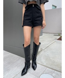 HWウエストバックショートパンツ