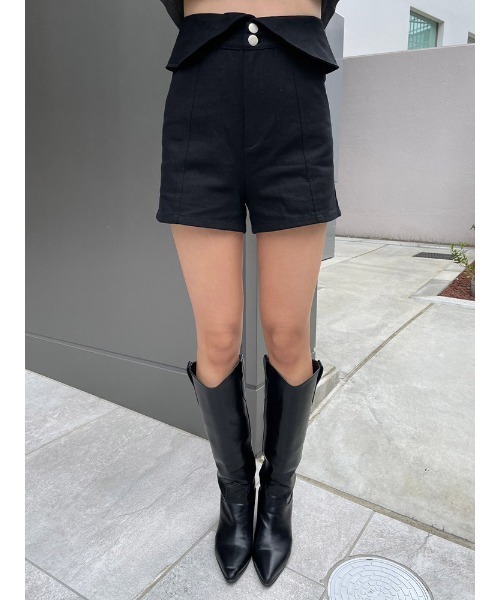 ENVYM(アンビー)の「HWウエストバックショートパンツ(その他パンツ・レディース・ベージュ/ブラック・S/M)」の10枚目の写真