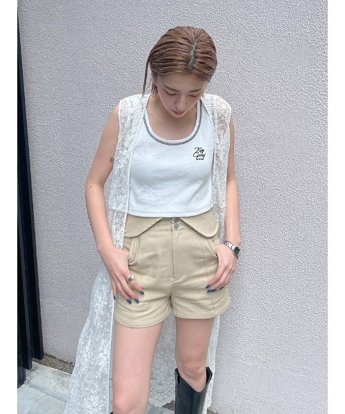ENVYM(アンビー)の「HWウエストバックショートパンツ(その他パンツ・レディース・ベージュ/ブラック・S/M)」の15枚目の写真