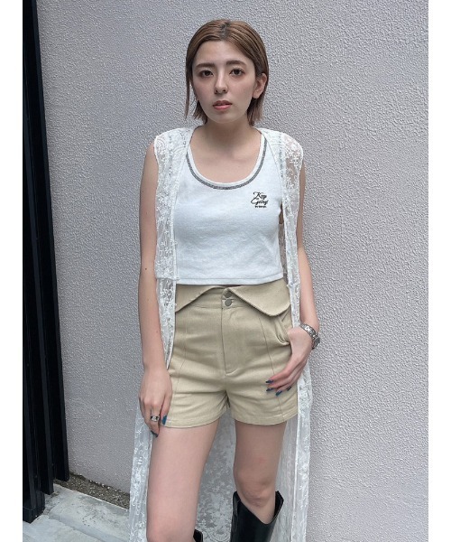 ENVYM(アンビー)の「HWウエストバックショートパンツ(その他パンツ・レディース・ベージュ/ブラック・S/M)」の11枚目の写真