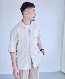 green label relaxing | タイプライター エンブロ オープンカラー シャツ(シャツ/ブラウス)