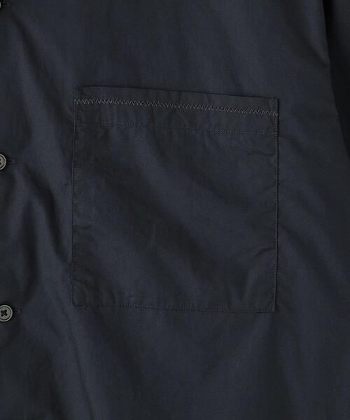 green label relaxing（グリーンレーベルリラクシング）の「タイプライター エンブロ オープンカラー シャツ（シャツ/ブラウス・メンズ・ダークグレー/ナチュラル・S/M/L/XL）」の20枚目の写真