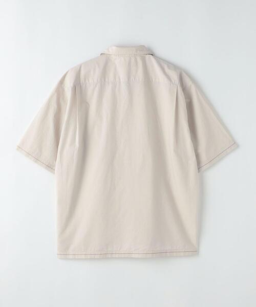 green label relaxing（グリーンレーベルリラクシング）の「タイプライター エンブロ オープンカラー シャツ（シャツ/ブラウス・メンズ・ダークグレー/ナチュラル・S/M/L/XL）」の17枚目の写真