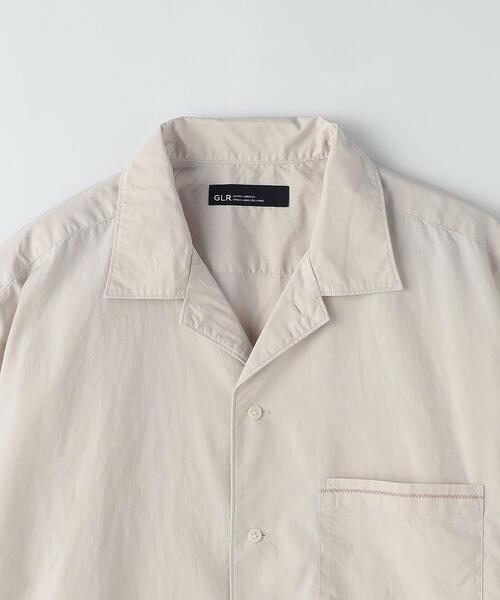 green label relaxing（グリーンレーベルリラクシング）の「タイプライター エンブロ オープンカラー シャツ（シャツ/ブラウス・メンズ・ダークグレー/ナチュラル・S/M/L/XL）」の16枚目の写真