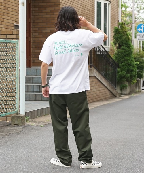 Russell Athletic（ラッセルアスレティック）の「Russell Athletic/ラッセルアスレティック Bookstore Jersey S/S Slogan 'Athleltic,Health&Wellness' T Tシャツ（Tシャツ/カットソー・メンズ・ブラック/ホワイト/オレンジ・M/L/XL）」の19枚目の写真