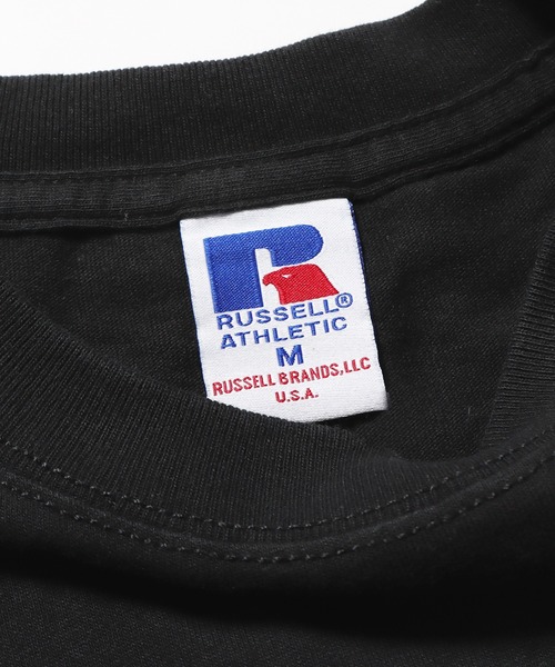 Russell Athletic（ラッセルアスレティック）の「Russell Athletic/ラッセルアスレティック Bookstore Jersey S/S Slogan 'Athleltic,Health&Wellness' T Tシャツ（Tシャツ/カットソー・メンズ・ブラック/ホワイト/オレンジ・M/L/XL）」の7枚目の写真