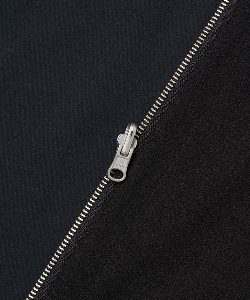 ADAM ET ROPE'（アダムエロペ）の「ジャージーメルトン スタンドカラー ブルゾン / リバーシブル（ブルゾン・メンズ・ブラック/ダークブラウン/ターコイズブルー・S/M/L）」の17枚目の写真