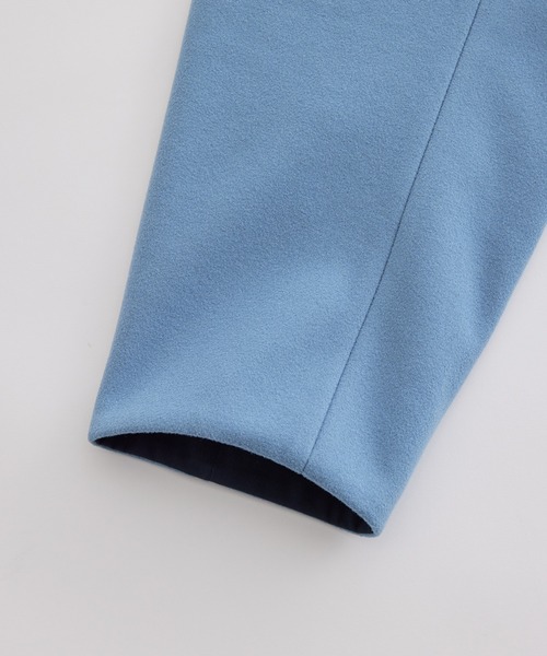 ADAM ET ROPE'（アダムエロペ）の「ジャージーメルトン スタンドカラー ブルゾン / リバーシブル（ブルゾン・メンズ・ブラック/ダークブラウン/ターコイズブルー・S/M/L）」の10枚目の写真