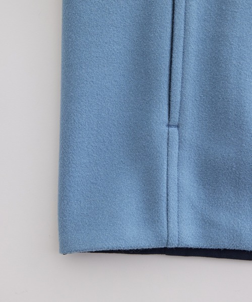 ADAM ET ROPE'（アダムエロペ）の「ジャージーメルトン スタンドカラー ブルゾン / リバーシブル（ブルゾン・メンズ・ブラック/ダークブラウン/ターコイズブルー・S/M/L）」の11枚目の写真