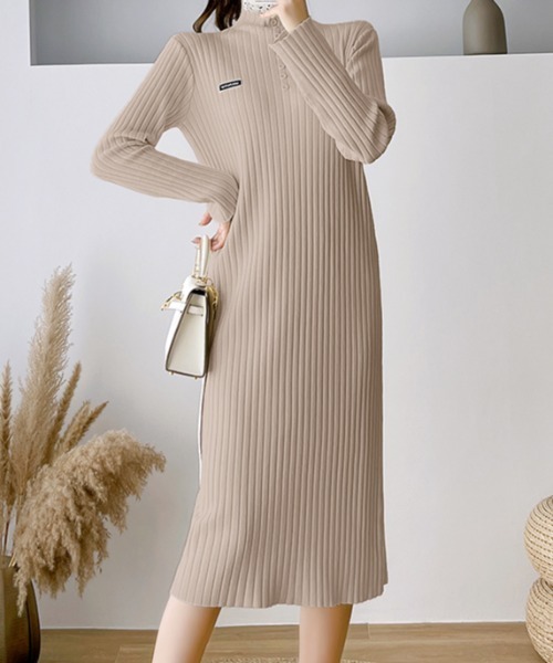 AMAJI（アマジ）の「ニットドレス ルーズミドル丈（ワンピース）」 - WEAR