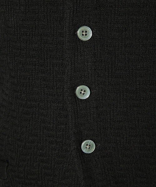 UNION STATION(ユニオンステーション)の「ウール混ハイゲージニットベスト(ベスト・メンズ・ブラック/ブラウン・L/M)」の17枚目の写真