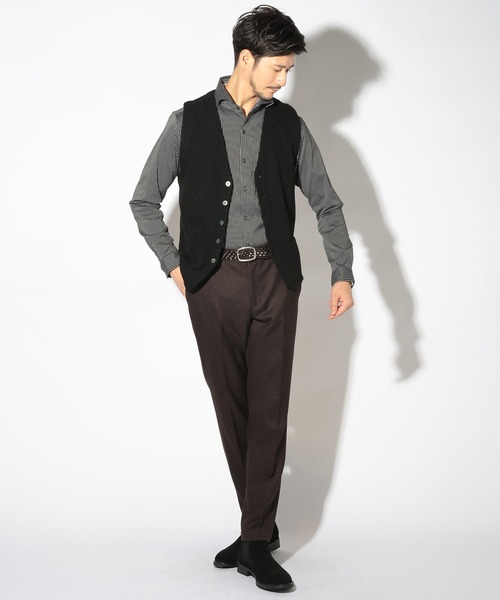 UNION STATION(ユニオンステーション)の「ウール混ハイゲージニットベスト(ベスト・メンズ・ブラック/ブラウン・L/M)」の20枚目の写真