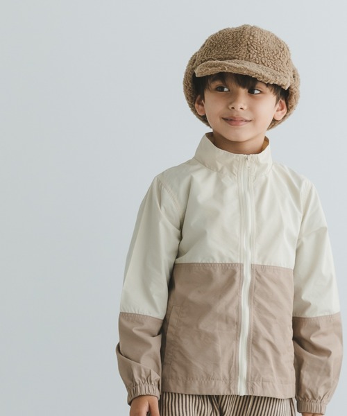 pairmanon（ペアマノン）の「バイカラー ナイロン ジャケット（ナイロンジャケット・キッズ・ライトベージュ/ラベンダー/ブルー/パープル/ベージュ/カーキ/テラコッタ/グレー/ピンク/グリーン系その他/ピンク系その他4/ブルー系その他2/グレー系その他/ライトピンク/ブラウン系その他5/イエロー/マスタード/ミント/グリーン系その他2/オレンジ系その他/ライトグリーン/ブルー系その他/オレンジ・140/100/150/120/130/110/90）」の7枚目の写真