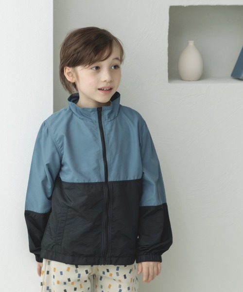 pairmanon（ペアマノン）の「バイカラー ナイロン ジャケット（ナイロンジャケット・キッズ・ライトベージュ/ラベンダー/ブルー/パープル/ベージュ/カーキ/テラコッタ/グレー/ピンク/グリーン系その他/ピンク系その他4/ブルー系その他2/グレー系その他/ライトピンク/ブラウン系その他5/イエロー/マスタード/ミント/グリーン系その他2/オレンジ系その他/ライトグリーン/ブルー系その他/オレンジ・140/100/150/120/130/110/90）」の15枚目の写真