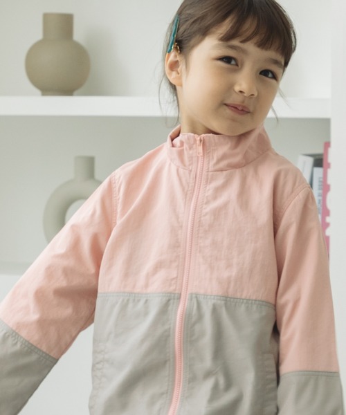 pairmanon（ペアマノン）の「バイカラー ナイロン ジャケット（ナイロンジャケット・キッズ・ライトベージュ/ラベンダー/ブルー/パープル/ベージュ/カーキ/テラコッタ/グレー/ピンク/グリーン系その他/ピンク系その他4/ブルー系その他2/グレー系その他/ライトピンク/ブラウン系その他5/イエロー/マスタード/ミント/グリーン系その他2/オレンジ系その他/ライトグリーン/ブルー系その他/オレンジ・140/100/150/120/130/110/90）」の21枚目の写真