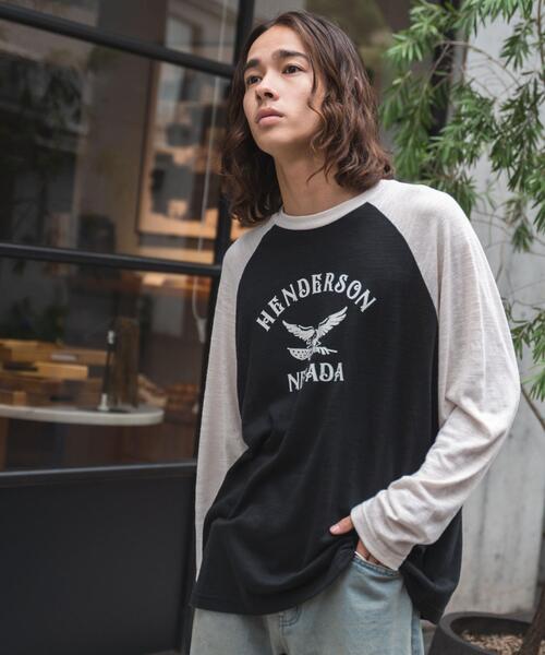 WEGO（ウィゴー）の「WEGO/ヴィンテージロゴラグランロンT（Tシャツ/カットソー・メンズ・その他2/その他4/その他1/その他3・MEDIUM/LARGE）」の3枚目の写真