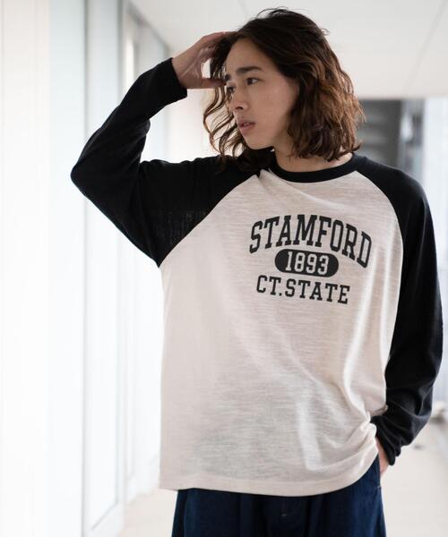 WEGO（ウィゴー）の「WEGO/ヴィンテージロゴラグランロンT（Tシャツ