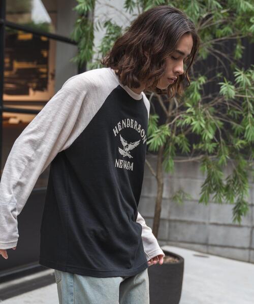 WEGO（ウィゴー）の「WEGO/ヴィンテージロゴラグランロンT（Tシャツ