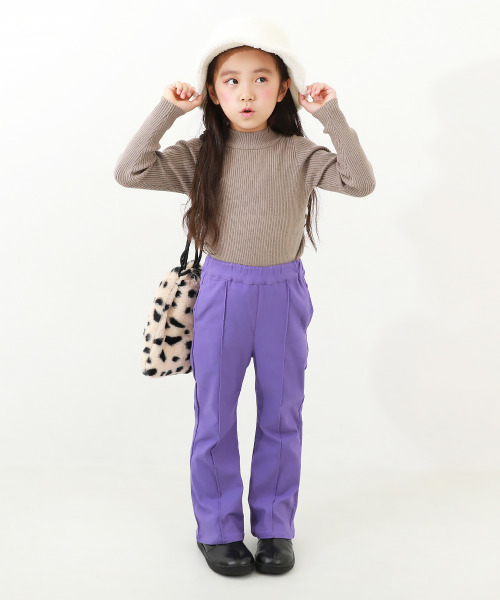 セール】裏起毛 ピンタックフレアパンツ（その他パンツ）｜devirock