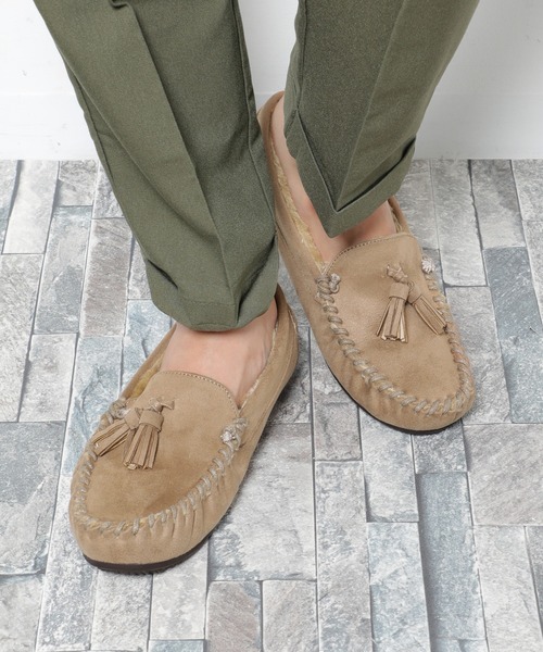 LUGG NAGG(ラグナグ)の「【Le son/ル ソン】タッセルファーモカシン(モカシン/デッキシューズ・レディース・ブラック/ブラウン系その他/グレー・24.5cm/24.0cm/23.0cm/23.5cm/22.5cm)」の3枚目の写真