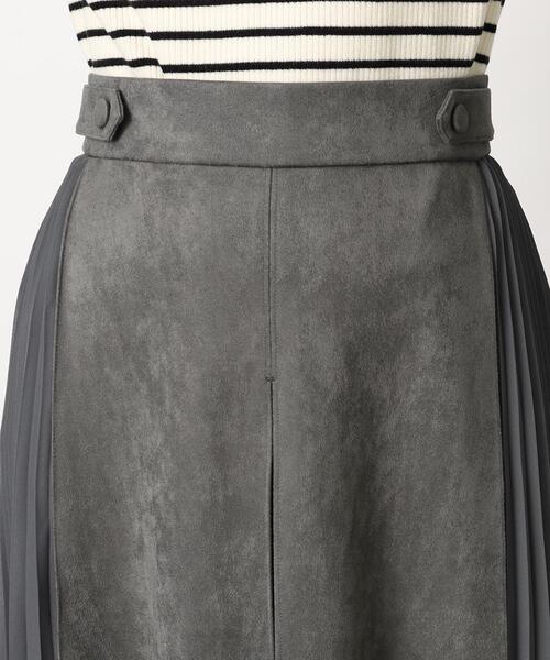 grove（グローブ）の「◆マシュマロタッチスウェード サイドプリーツスカート（スカート・レディース・ブルー/スミクロ/ライトベージュ・03/02/04/01/05）」の22枚目の写真