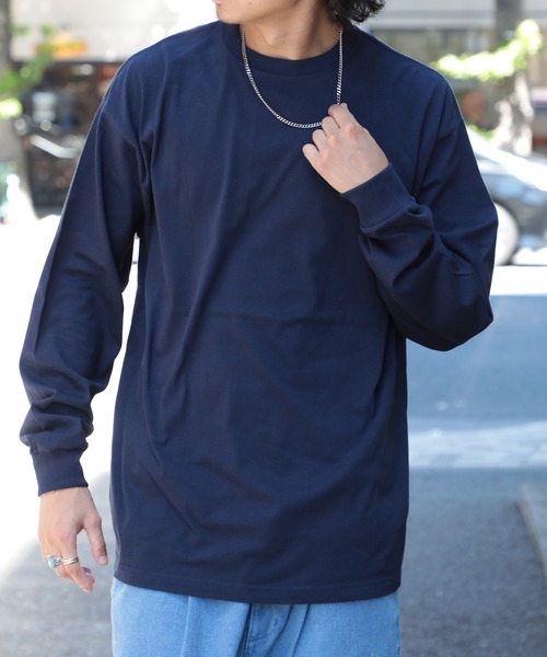 United Athle(ユナイテッドアスレ)の「なめらかな肌触りが癖になる!【United Athle】6.2オンス プレミアム ロングスリーブ Tシャツ ロンT 5913(Tシャツ/カットソー・レディース・ホワイト/スミクロ/ネイビー/アッシュ/ブラック/セージグリーン/スモークピンク・XXL/S/M/L/XL)」の6枚目の写真