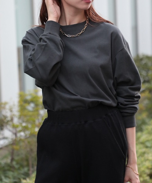 United Athle(ユナイテッドアスレ)の「なめらかな肌触りが癖になる!【United Athle】6.2オンス プレミアム ロングスリーブ Tシャツ ロンT 5913(Tシャツ/カットソー・レディース・ホワイト/スミクロ/ネイビー/アッシュ/ブラック/セージグリーン/スモークピンク・XXL/S/M/L/XL)」の22枚目の写真