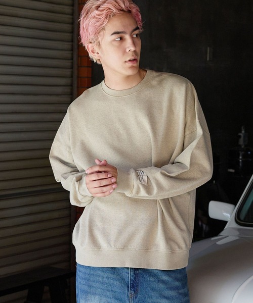 PBLIM（ページボーイリム）の「PBLIM/ピグメントウラケ（スウェット・レディース・ベージュ/カーキ/ボルドー・FREE）」の13枚目の写真