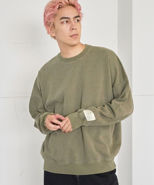 PBLIM（ページボーイリム）の「PBLIM/ピグメントウラケ（スウェット・レディース・ベージュ/カーキ/ボルドー・FREE）」の20枚目の写真