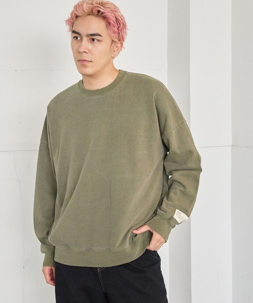 PBLIM（ページボーイリム）の「PBLIM/ピグメントウラケ（スウェット・レディース・ベージュ/カーキ/ボルドー・FREE）」の21枚目の写真