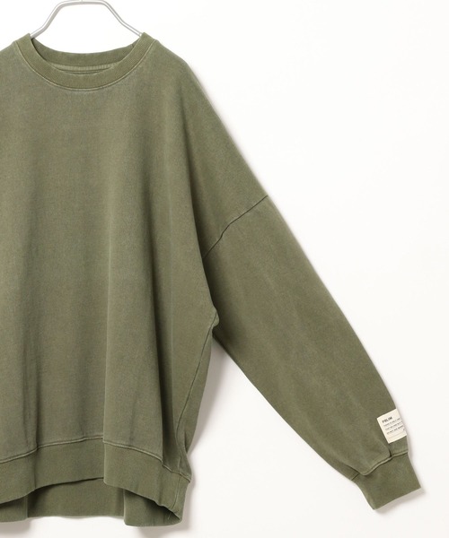 PBLIM（ページボーイリム）の「PBLIM/ピグメントウラケ（スウェット・レディース・ベージュ/カーキ/ボルドー・FREE）」の4枚目の写真