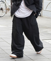 ZOZO限定展開【セットアップ対応】ナイロンワイドカーゴパンツ パラシュートパンツ【ILL'S】