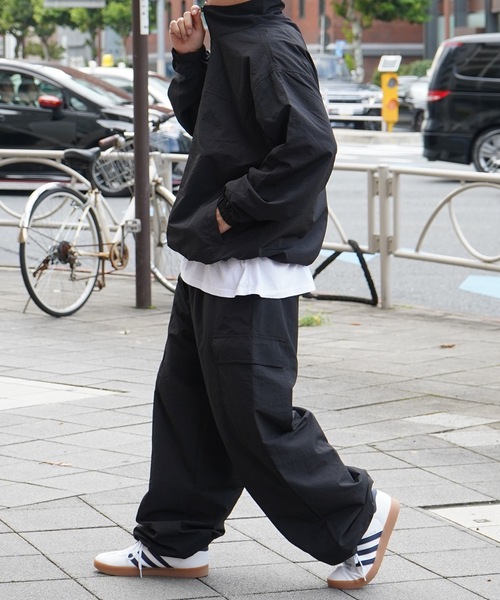 セール】ZOZO限定展開【セットアップ対応】ナイロンワイドカーゴパンツ