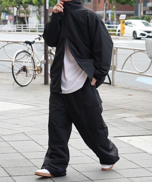 ZOZO限定展開【セットアップ対応】ナイロンワイドカーゴパンツ